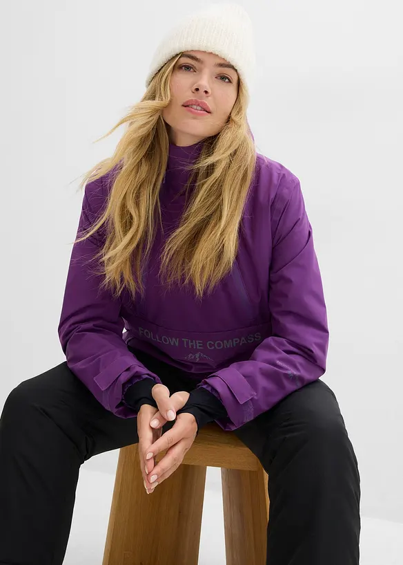 Outdoor jas met fleece voering, waterdicht, bonprix