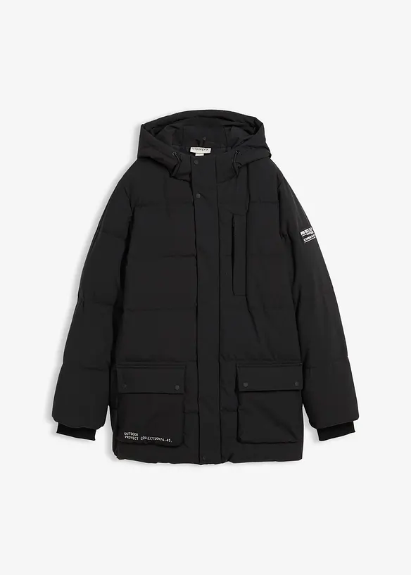 Gewatteerde jas met capuchon, bonprix