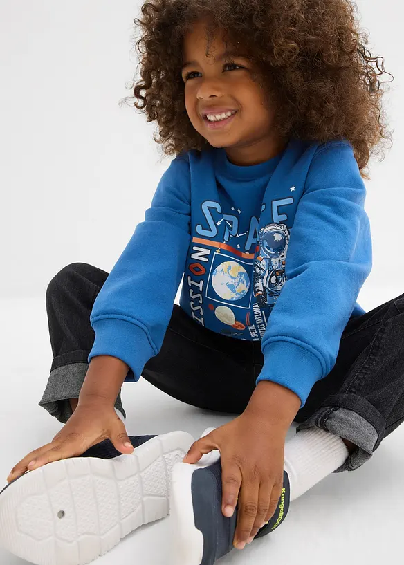 Sweater in een zachte katoenmix, bonprix