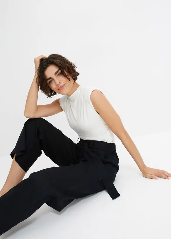 Culotte van lichte linnenmix, bonprix