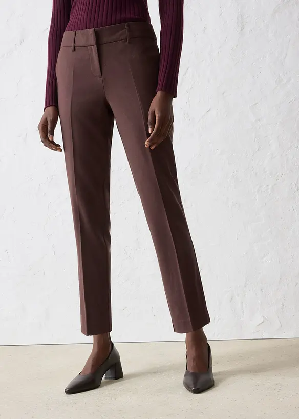 Smalle broek met wol, bonprix