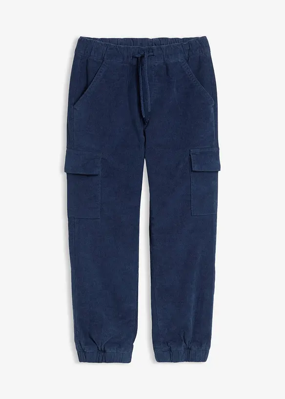 Thermo cargo-broek van corduroy met jersey voering, regular fit, bonprix