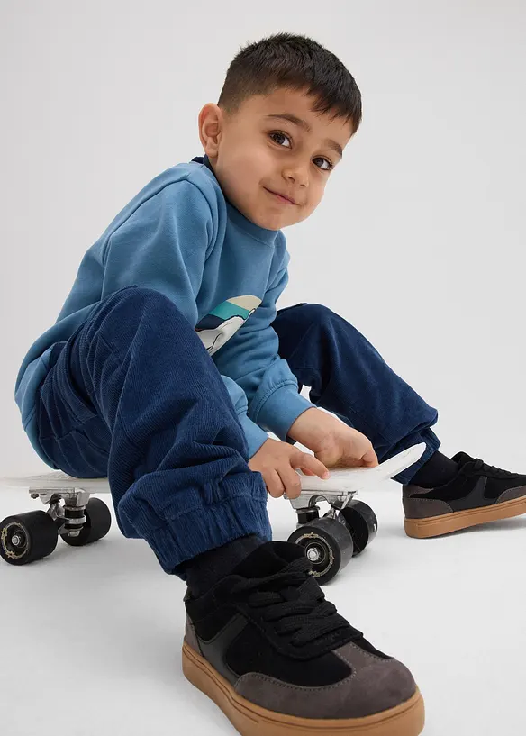 Thermo cargo-broek van corduroy met jersey voering, regular fit, bonprix