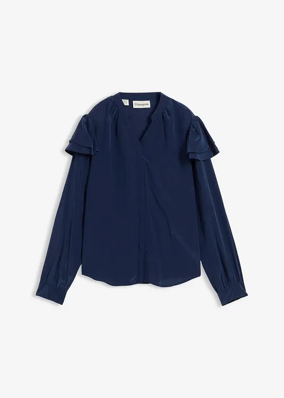 Blouse met zijde, bonprix