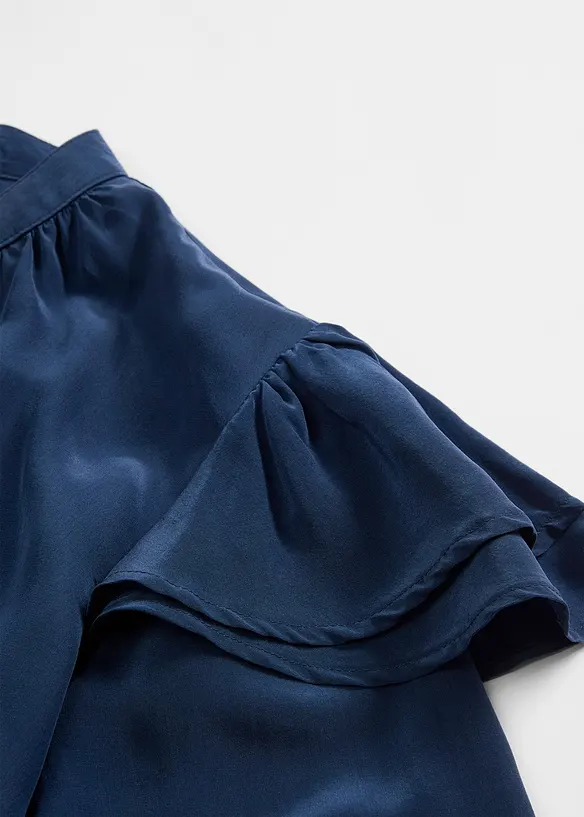Blouse met zijde, bonprix