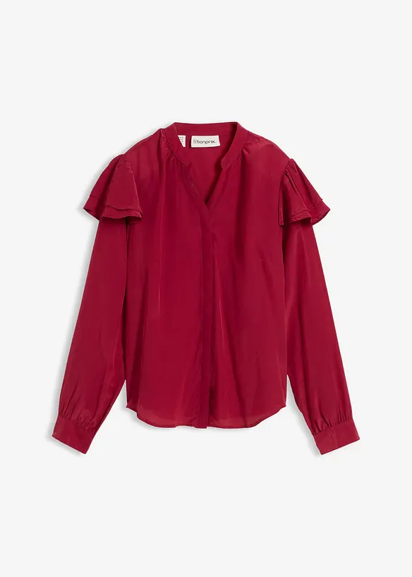 Blouse met zijde, bonprix