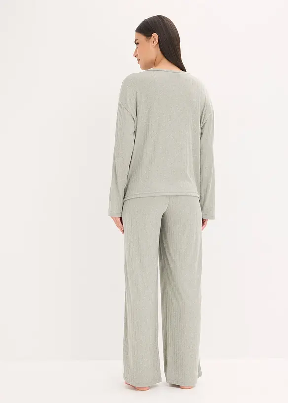 Pyjama van zachte pointelle jersey, bonprix