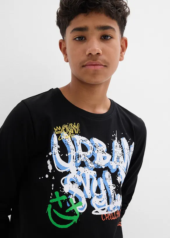 Longsleeve van biologisch katoen, bonprix