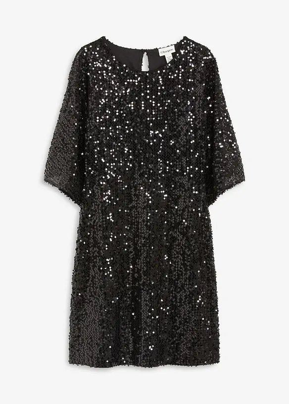 Oversized paillettenjurk, bonprix