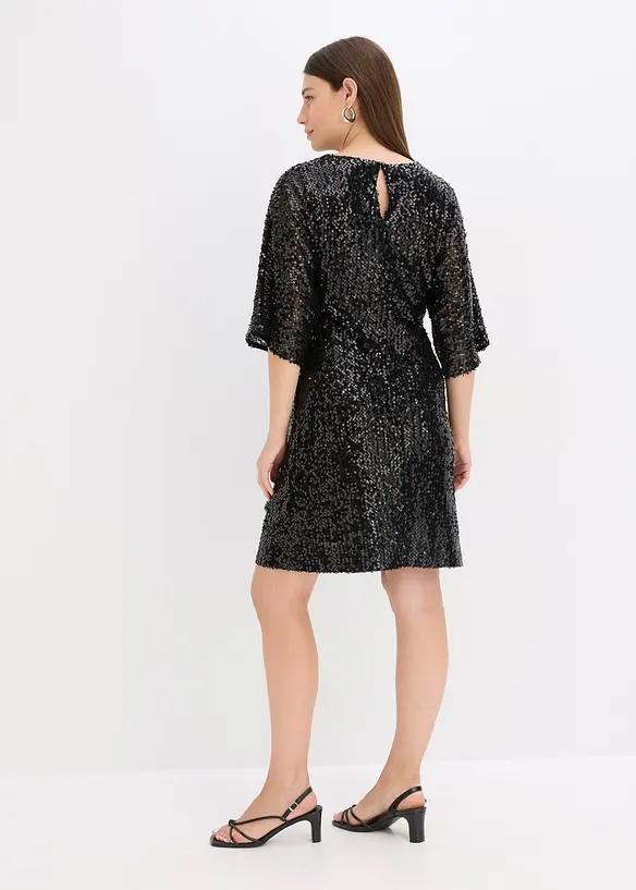 Oversized paillettenjurk, bonprix