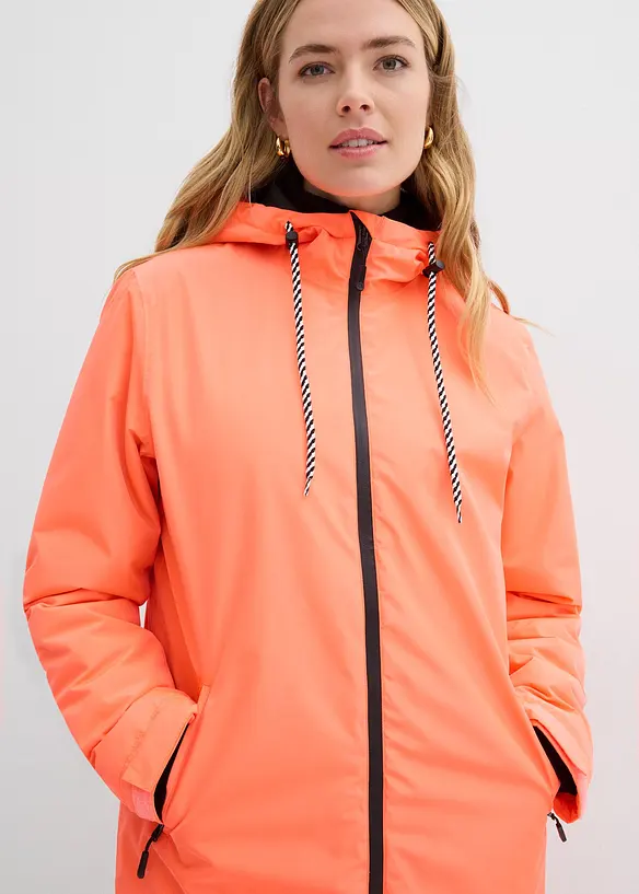 Waterdichte, lange regenjas in midilengte, bonprix