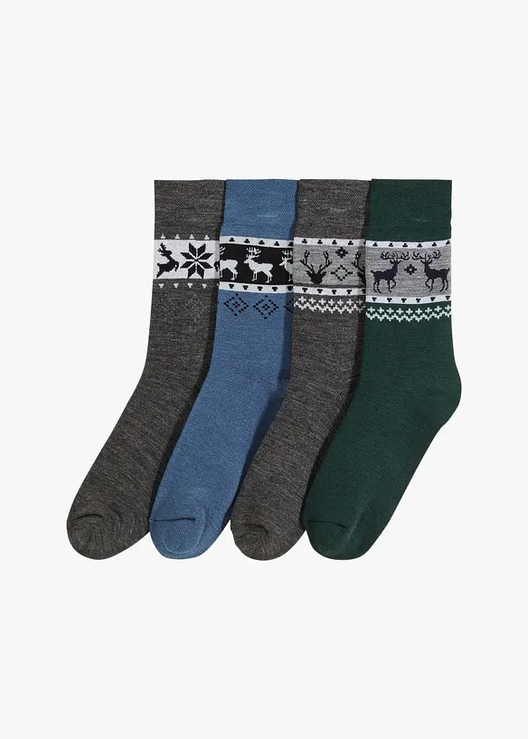 Thermo sokken (4 paar), uniseks, bonprix