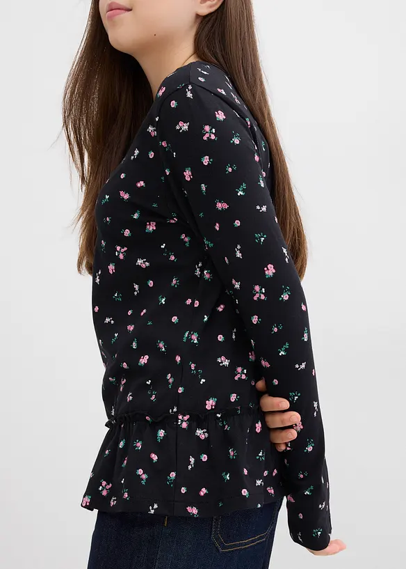 Longsleeve van een elastische katoenmix, bonprix