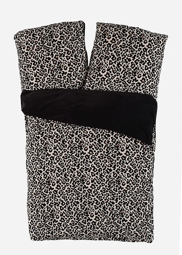 Dubbelzijdig dekbedovertrek  Cashmere Touch met luipaardprint, bonprix