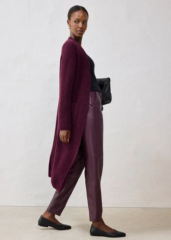 Leren broek van lamsnappa, bonprix
