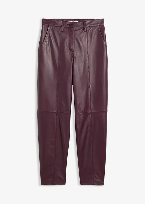 Leren broek van lamsnappa, bonprix