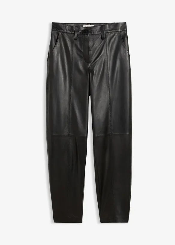 Leren broek van lamsnappa, bonprix