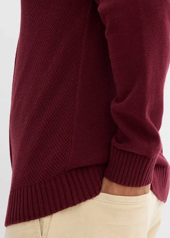 Fijn gebreid vest van puur katoen, bonprix