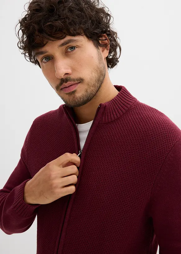 Fijn gebreid vest van puur katoen, bonprix