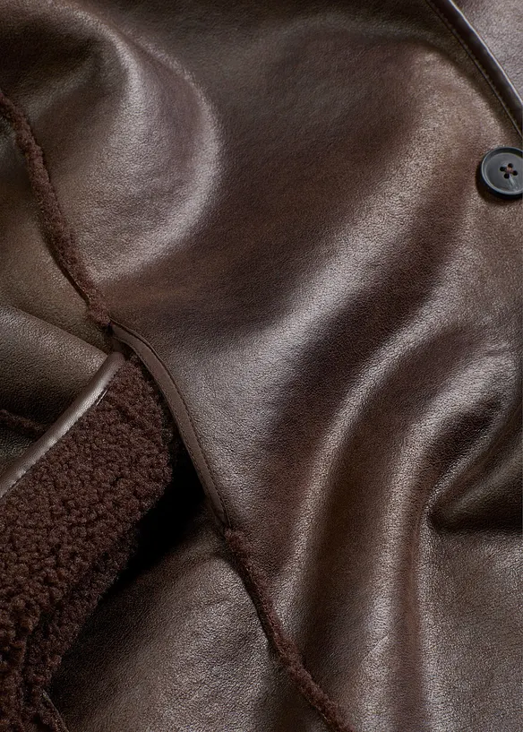 Imitatie lammy coat, bonprix