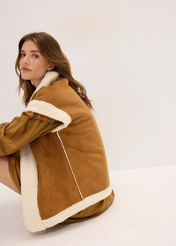 Imitatie lammy gilet, bonprix
