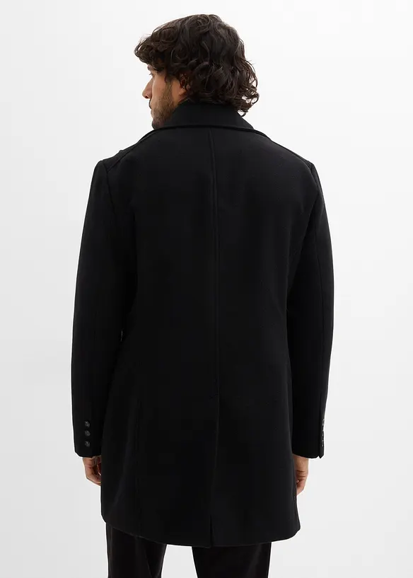 Korte coat in wollen look, bonprix