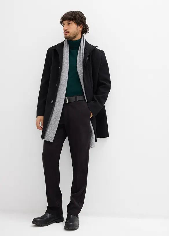 Korte coat in wollen look, bonprix