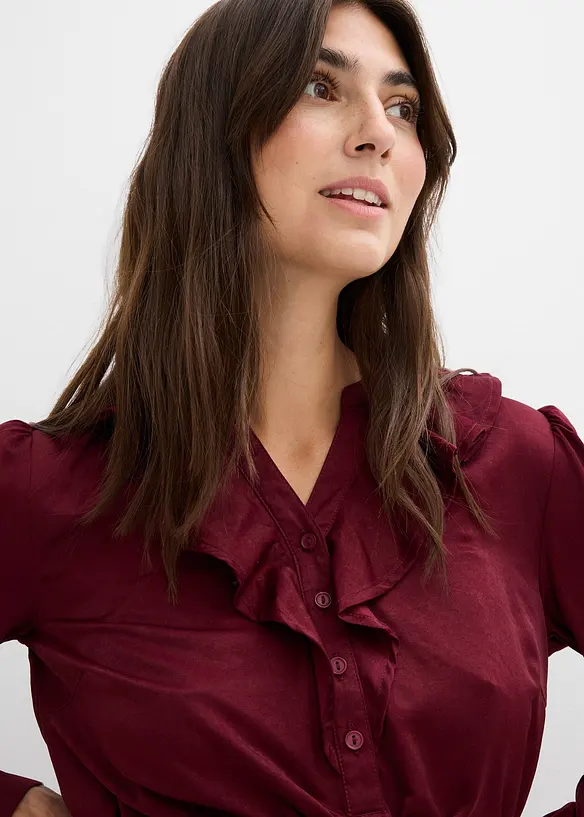 Zwangerschapsblouse van zacht satijn, bonprix