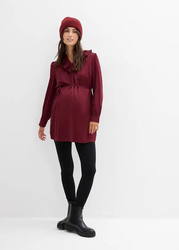 Zwangerschapsblouse van zacht satijn, bonprix