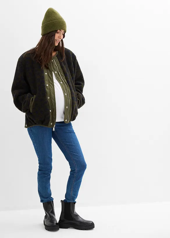 4-in-1 omkeerbaar bomberjack met draagzakinzet, bonprix