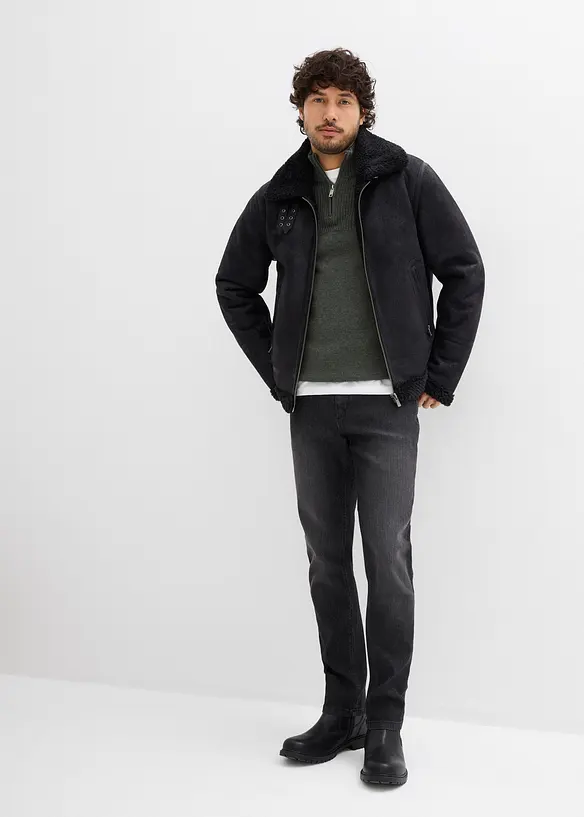 Slim fit stretch jeans, straight, bonprix