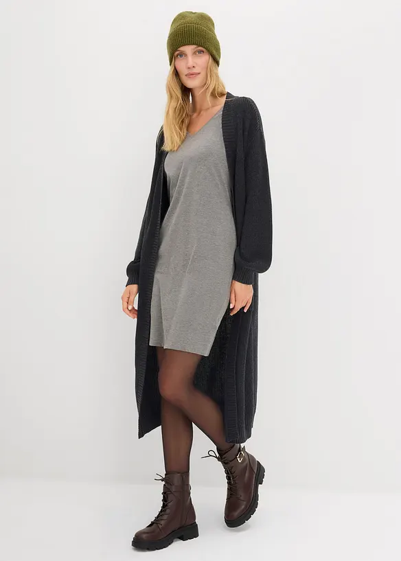Jersey jurk van viscose (set van 2), bonprix
