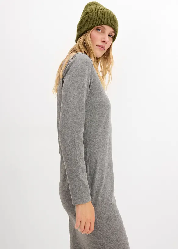 Jersey jurk van viscose (set van 2), bonprix