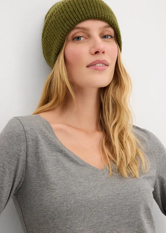 Jersey jurk van viscose (set van 2), bonprix
