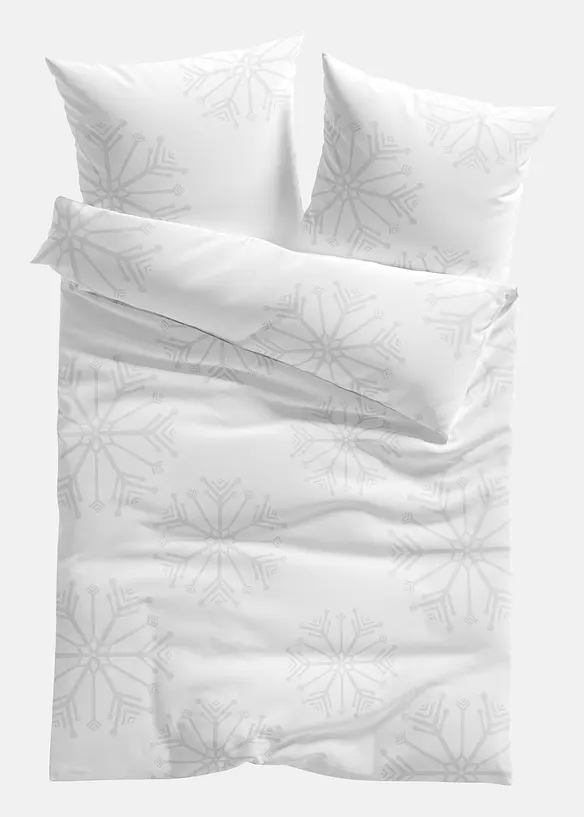 Dekbedovertrek met sneeuwvlokken, bonprix