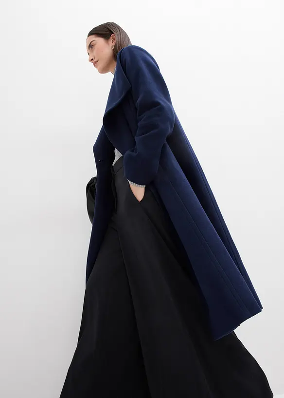 Lange jas in wollook, bonprix