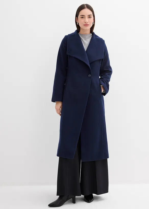 Lange jas in wollook, bonprix