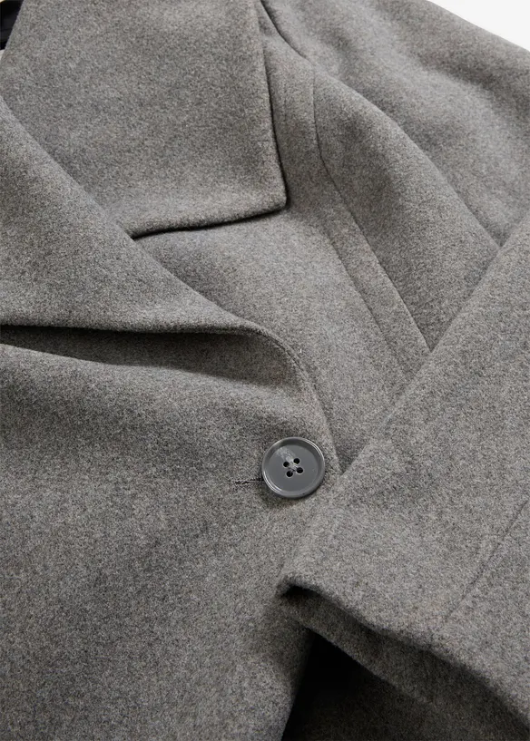 Lange jas in wollook, bonprix