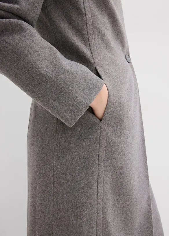 Lange jas in wollook, bonprix