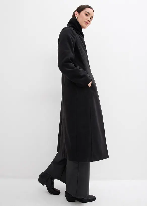 Lange jas in wollook, bonprix