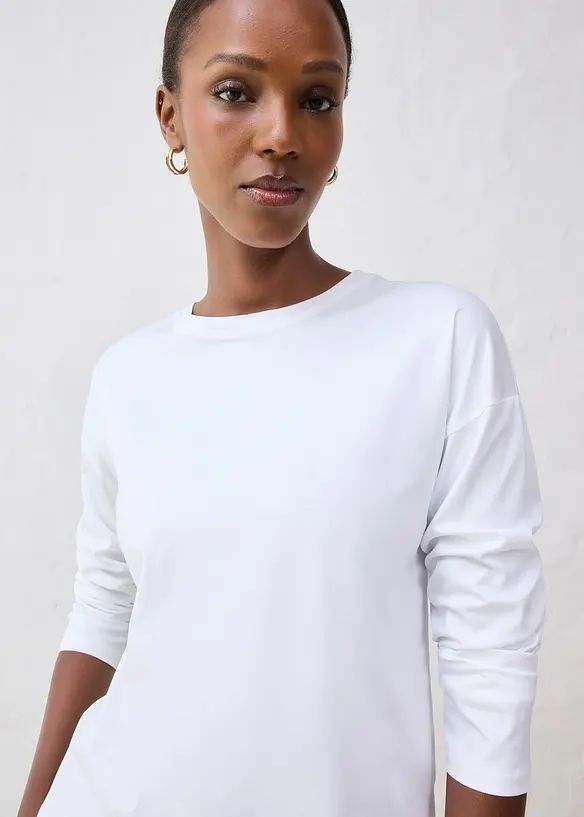 Longsleeve met zijde, bonprix