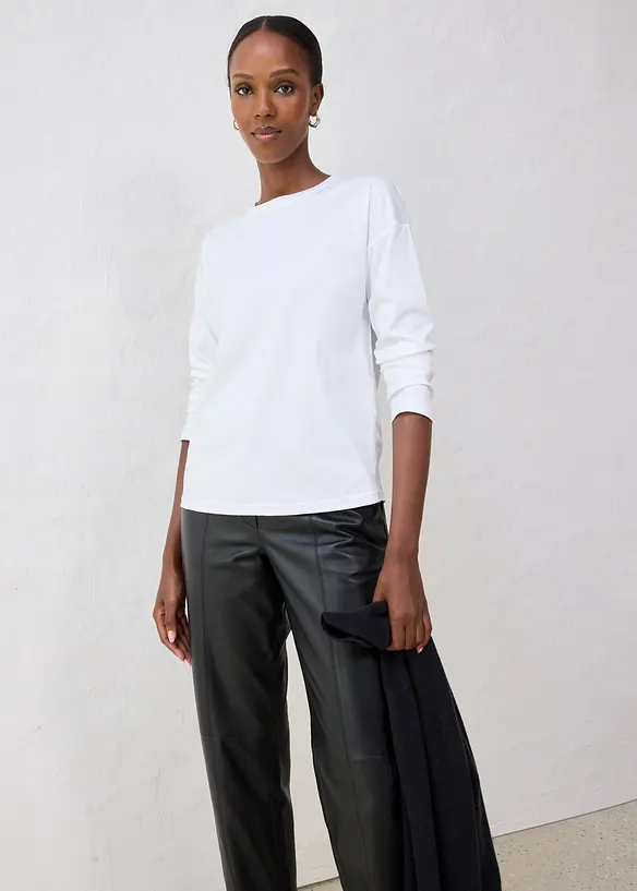 Longsleeve met zijde, bonprix