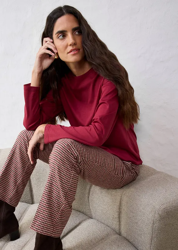 Longsleeve met zijde, bonprix