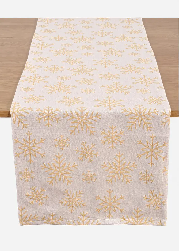 Jacquard tafelloper van biologisch katoen, bonprix