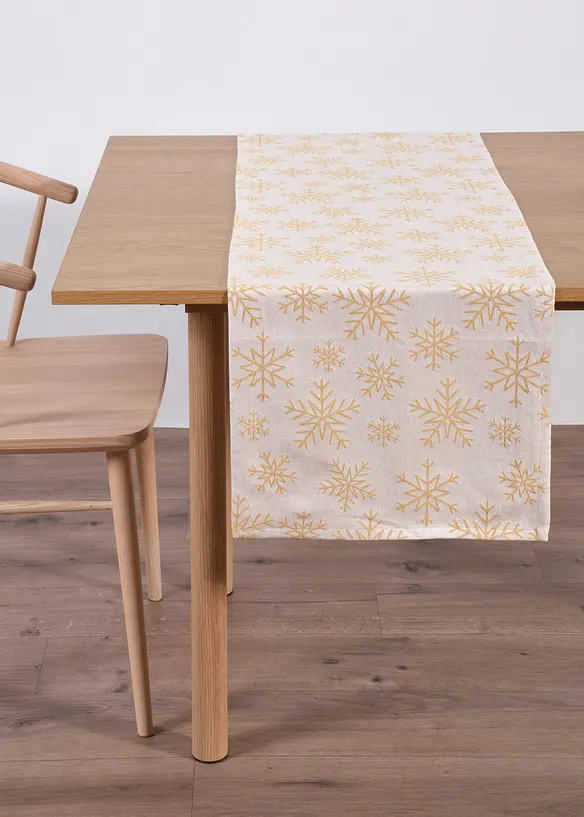 Jacquard tafelloper van biologisch katoen, bonprix