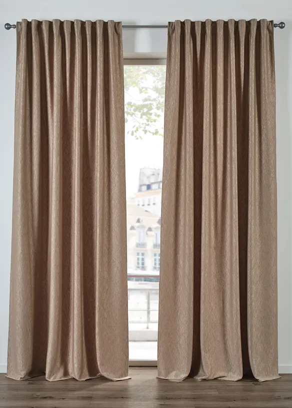 Fluwelen gordijn met crush effect (1 stuk), bonprix