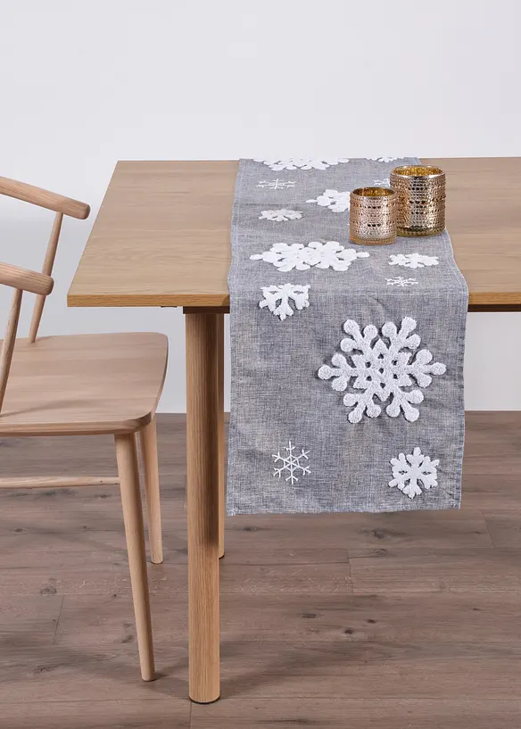 Tafelloper met zachte sneeuwvlokken, bonprix