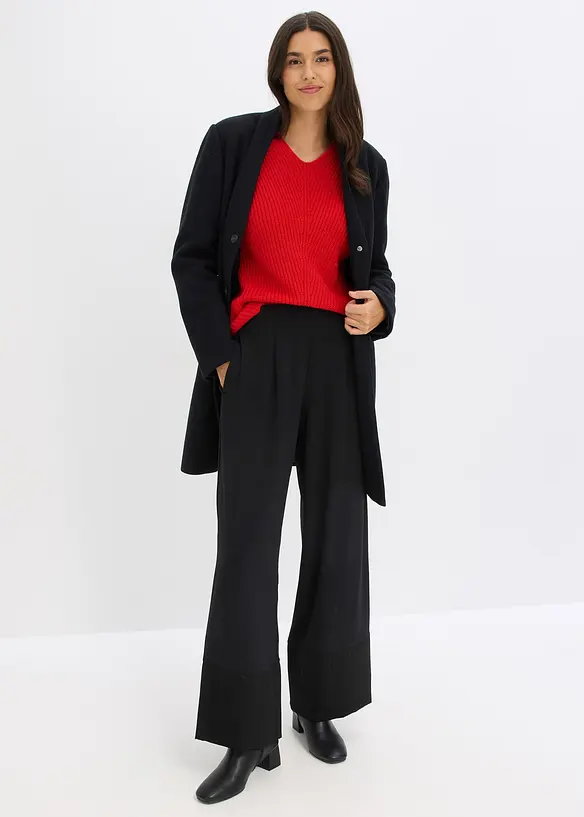 Oversized trui van een wolmix, bonprix