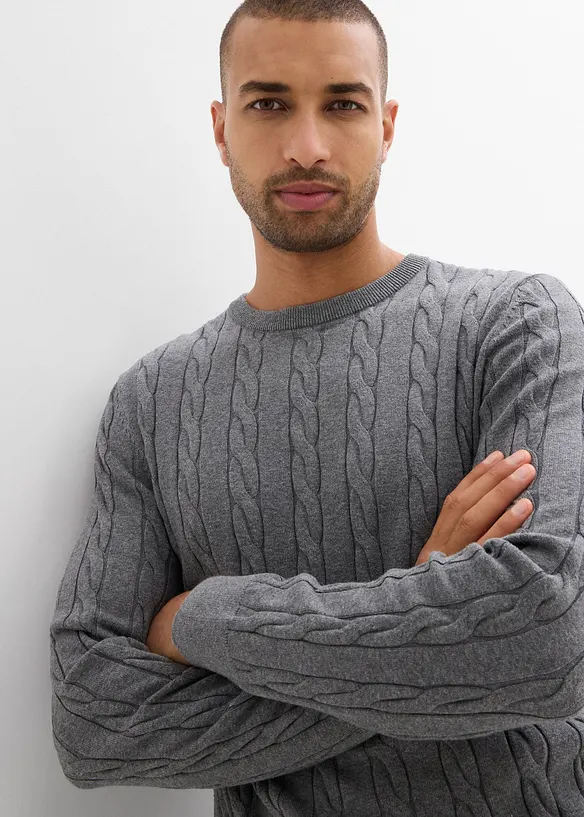 Fijn gebreide trui, bonprix