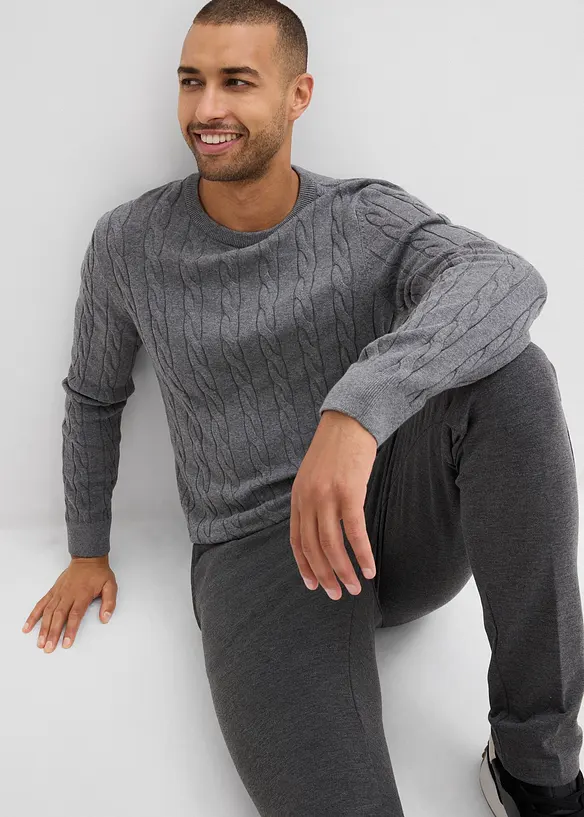 Fijn gebreide trui, bonprix